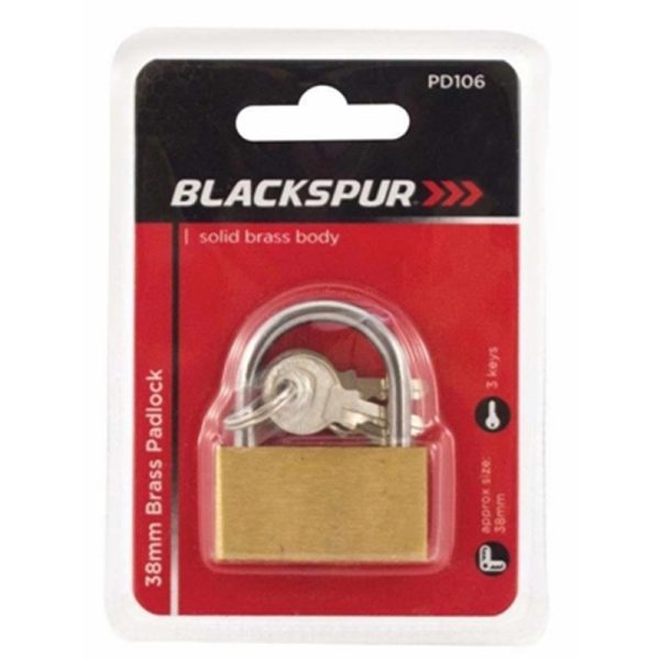 BLACKSPUR 40MM BRASS PADLOCK