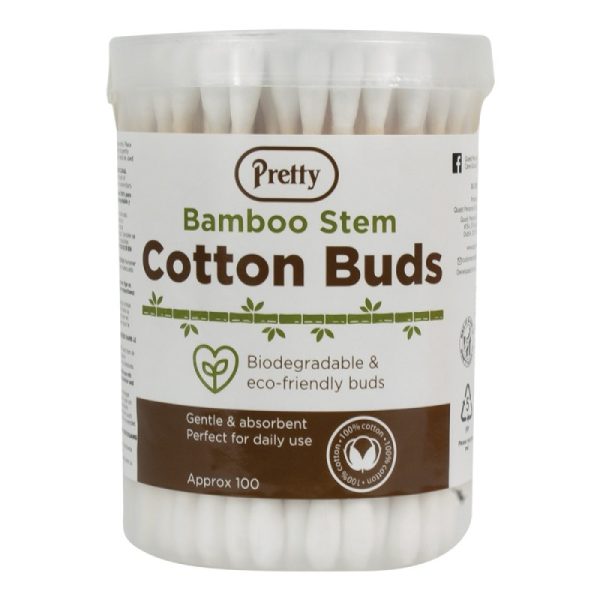 PRETTY BAMBOO COTTON BUDS 100S PACK OF 12