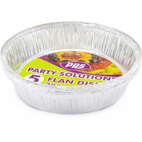 PPS FOIL FLAN 4 DISHES ROUND LARGE