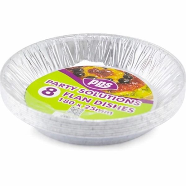 PPS FOIL FLAN 8 DISHES ROUND