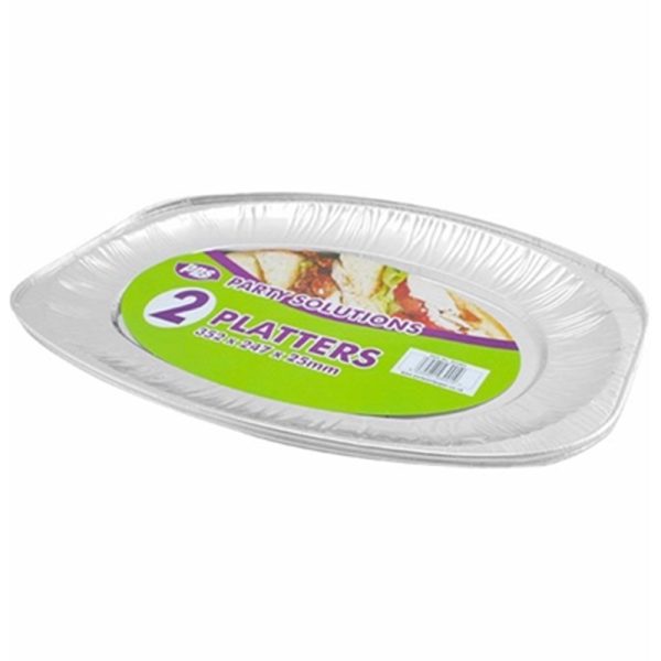 PPS FOIL PLATTERS 2PCS 352X247X25MM
