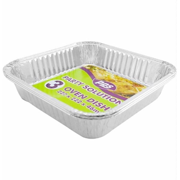 PPS FOIL SQUARE 3 DISHES