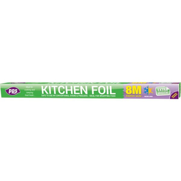 PPS FOOD KITCHEN FOIL 8MX450MM ETA