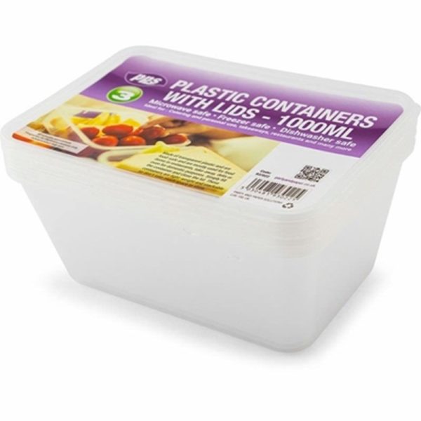 PPS MICRO 3 CONTAINER & LIDS 1000ML