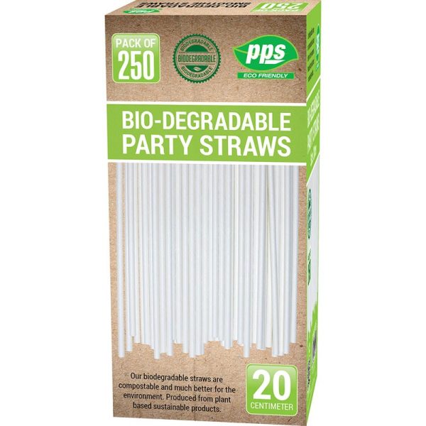 PPS BIODEGRADABLE 250 STRAWS