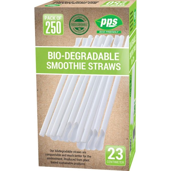 PPS BIODEGRADABLE SMOOTHIE 250 STRAWS
