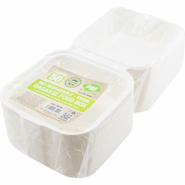 PPS BAGASSE FOOD 50 BOX 450ML