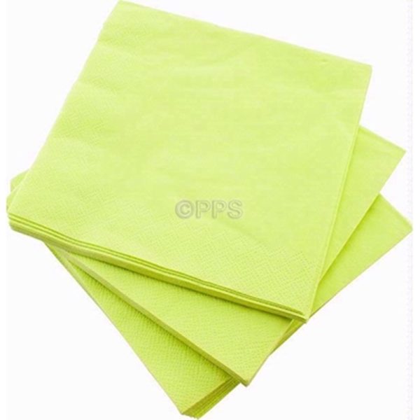 PPS 3PLY 33CM 20 NAPKINS LIME