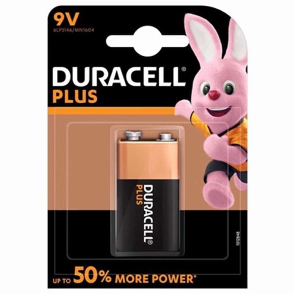 DURACELL BATTERIES PLUS MN1604 9V PACK OF 10