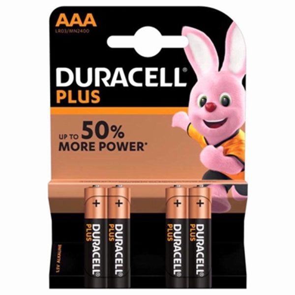 DURACELL BATTERIES PLUS MN2400 AAA PACK OF 10