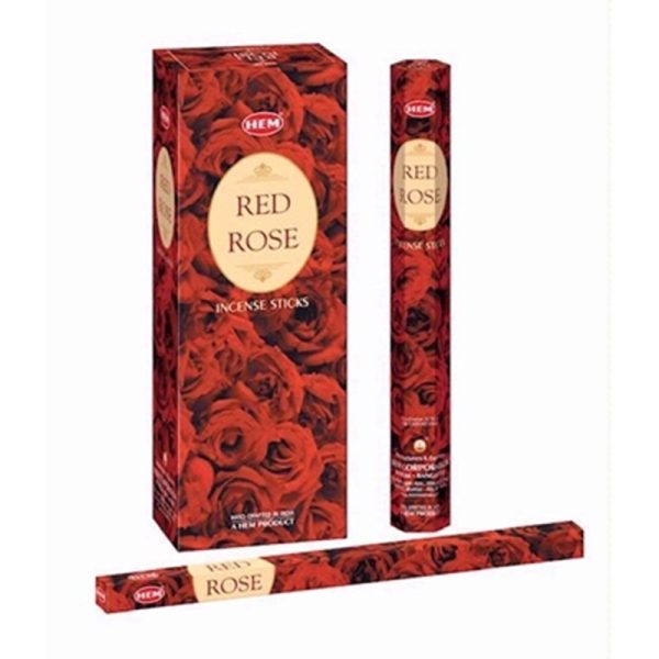 HEM INCENSE STICKS RED ROSE