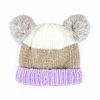 HAT BABIES STRIPED & POM POM EARS