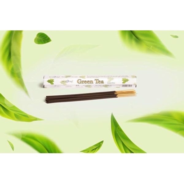 INCENSE STICKS GREEN TEA PACK OF 6