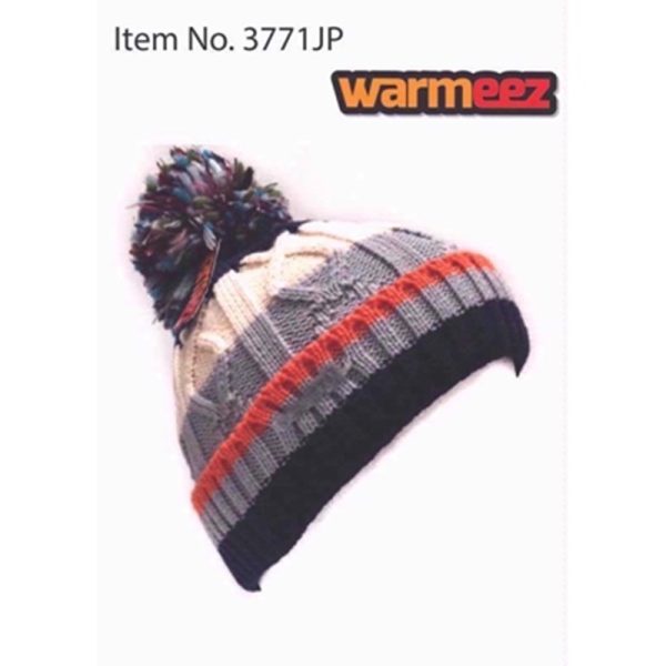 HAT KIDS WARMEEZ KNITTED POMPOM HAT