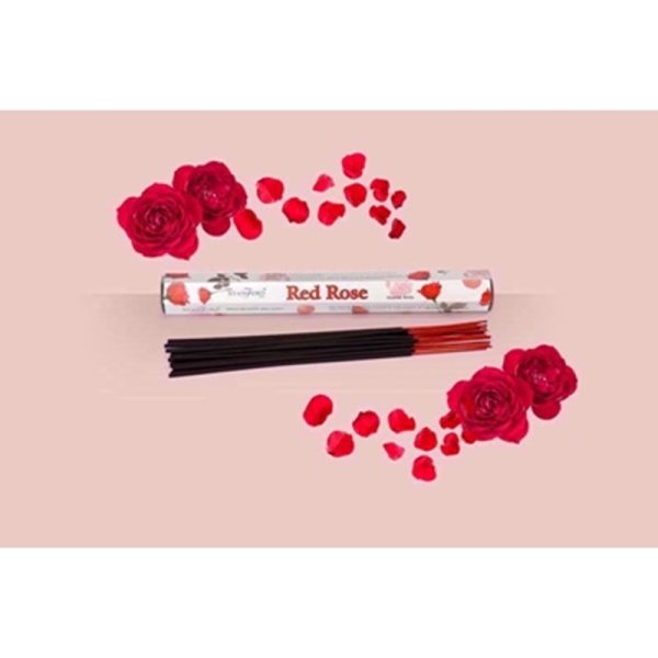 INCENSE STICKS RED ROSE PACK OF 6