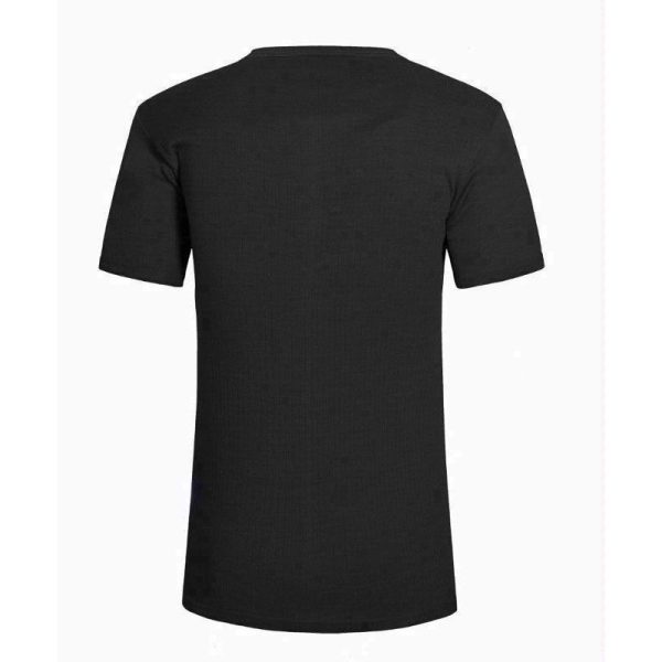 T-SHIRT MENS HEAT THERMAL BLACK LARGE