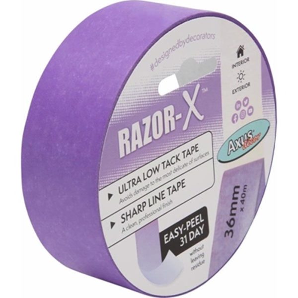 AXUS RAZOR X- ULTRA LOW MASKING TAPE36MMX50M