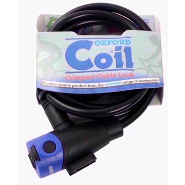 OXFORD LOCK COIL 8MMX1.8M CABLE LOCK