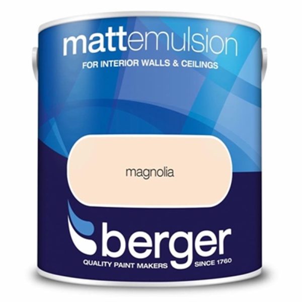 BERGER MATT EMULSION MAGNOLIA 2.5L