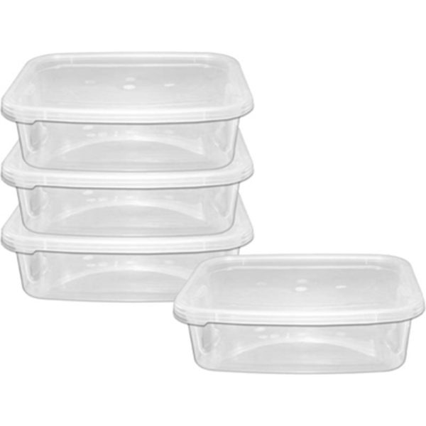 BEAUFORT RECTANGULAR 4 LARGE RECTANGULAR FOOD CONTAINER