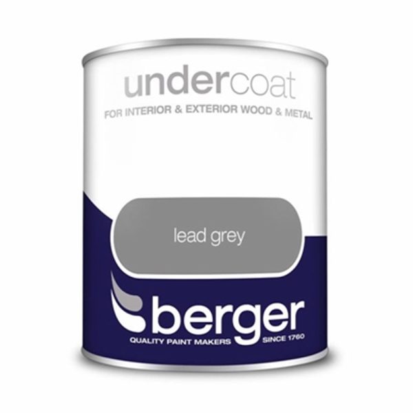 BERGER UNDERCOAT 750ML LEAD GREY