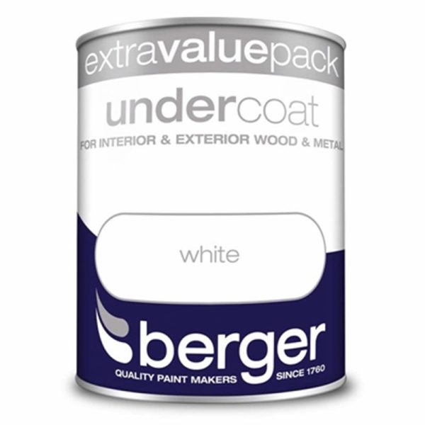 BERGER UNDERCOAT WHITE 1.25 LITRE(SPECIAL)