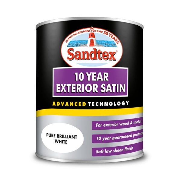 SANDTEX 10 YEAR SATIN BRILLIANT WHITE 750ML