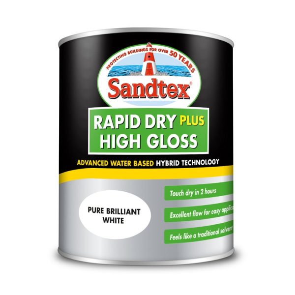 SANDTEX RAPID DRY GLOSS WHITE 750ML