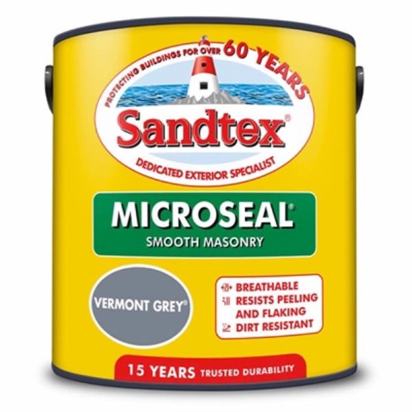 SANDTEX SMOOTH VERMONT GREY 2.5LITRE