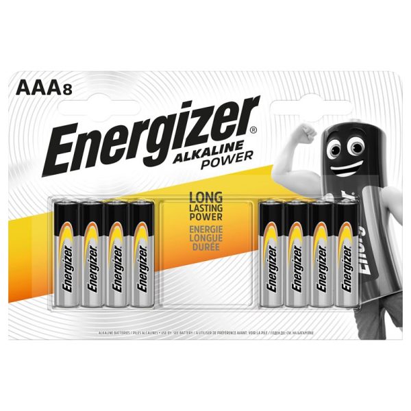 ENERGIZER AAA ALKALINE POWER 8PCE