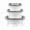 BEAUFORT SET OF 3 RECTANGULAR NESTABLE CONTAINERS