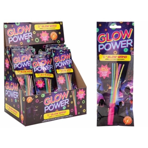 GLOW WAND WITH 6 MULTI COLOURED STICKS