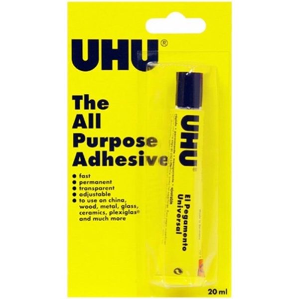 UHU ALL PURPOSE BLISTER 20ML PACK OF 10