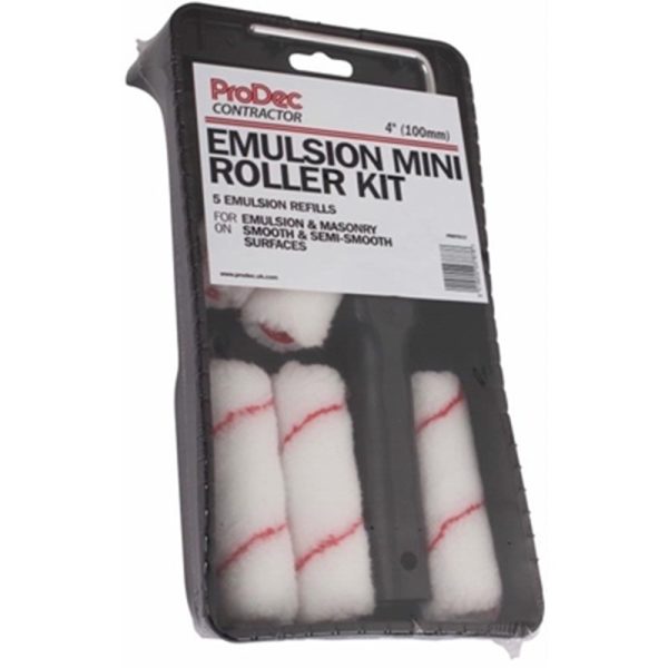 PRODEC EMULSION MINI ROLLER 4 INCH 5PC