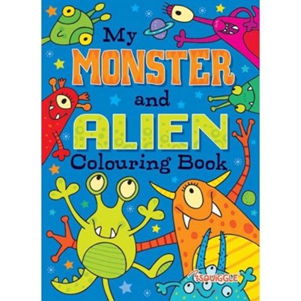 MONSTER AND DINOSAUR COLOURING BOOK PACK OF 12