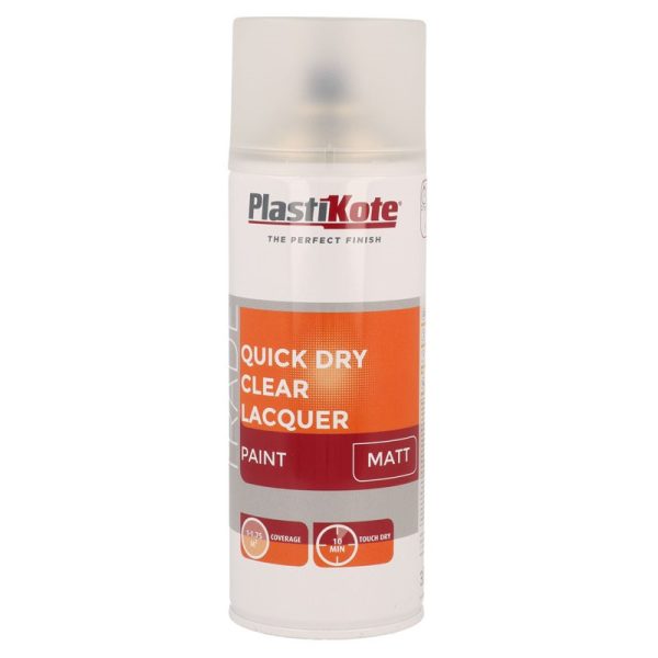 MAXICOLOR SPRAY PAINT CLEAR LACQUER MATT 400ML