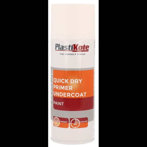 PLASTIKOTE QD PRIMER UNDERCOAT WHITE 400ML