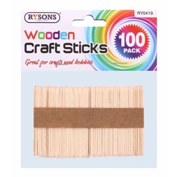 WOODEN CRAFT ASSTD 100PC