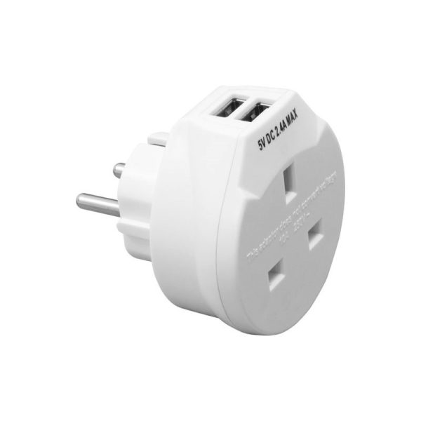 DAEWOO EURO TRAVEL ADAPTOR 2USB