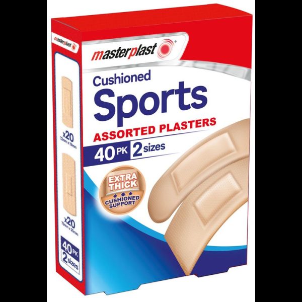 MASTERPLAST PLASTER SPORTS PACK OF 12