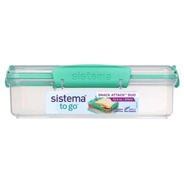 SISTEMA TO GO DUO 975ML FOOD BOX