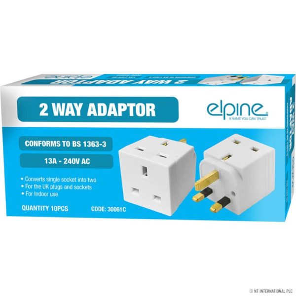 ELPINE 2 WAY ADAPTOR PACK OF 10