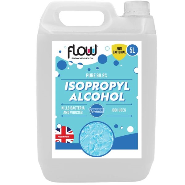 FLOW 99.9% ISOPROPYL RUBBING ALCOHOL 5L EACH