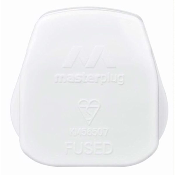 MASTERPLUG WHITE 13A PLUG PACK OF 20