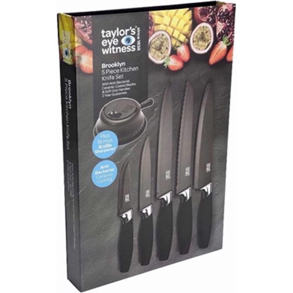 TAYLORS EYE BROOKLYN KNIFE SET 5 PCS - CHROME