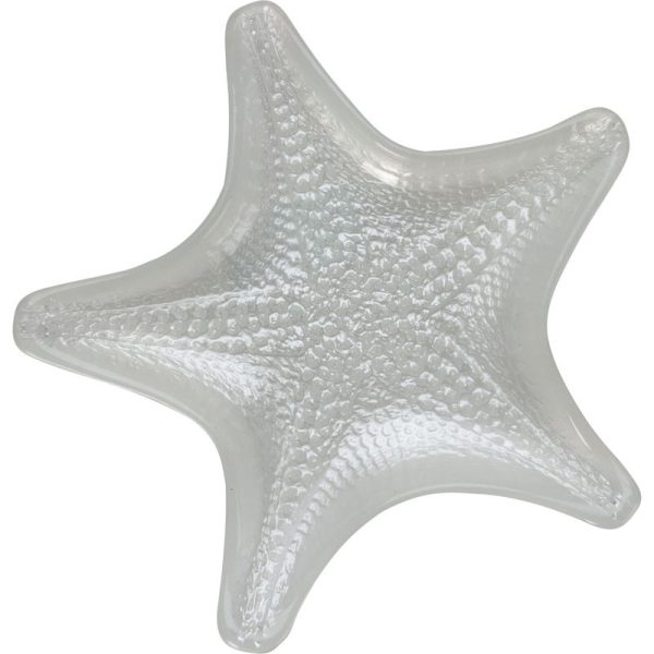 GLASS BOWL STAR SHAPE 16CM