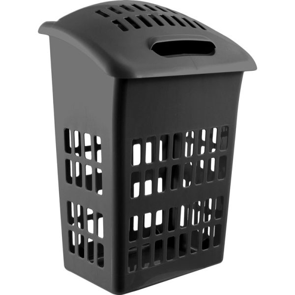 THUMBS UP UPRIGHT LAUNDRY BASKET BLACK