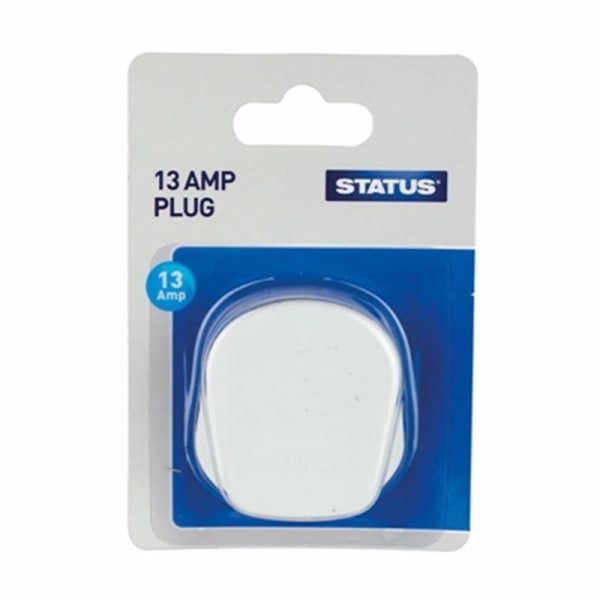 STATUS 13AMP PLUG WHITE