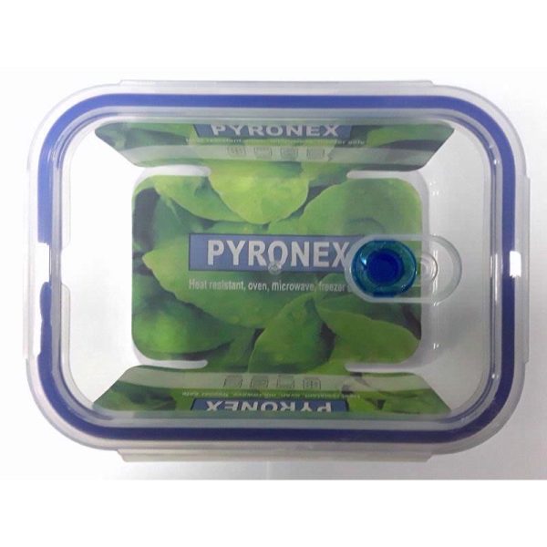 PYRONEX VENTED STORAG JAR RECT 1480ML