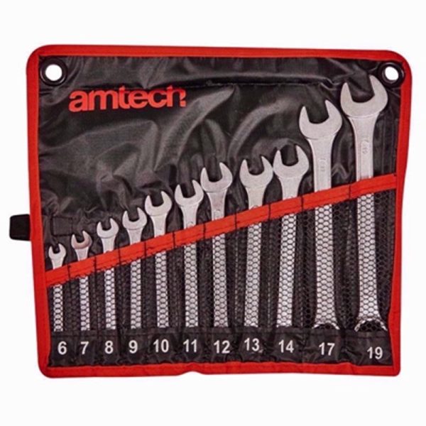 AMTECH COMBINATION METRIC SPANNER 11PC SET
